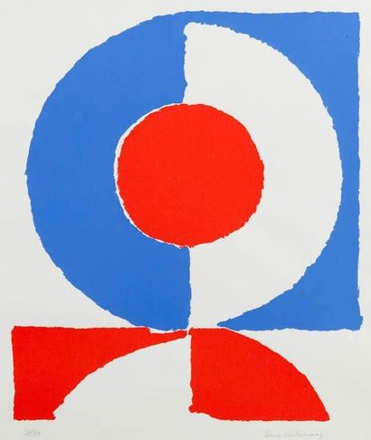 DELAUNAY Sonia
Composition en rouge et bleu...