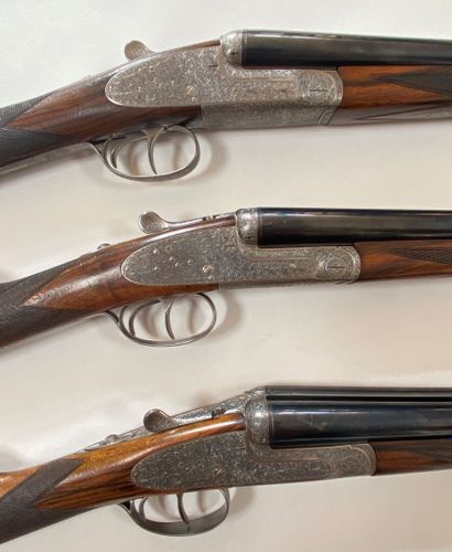 Triplette de fusil à platines Arrieta Elgoibar,...
