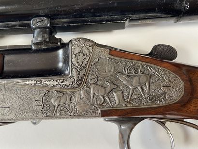 Fusil Bockdrilling, trois coups par Kettner...
