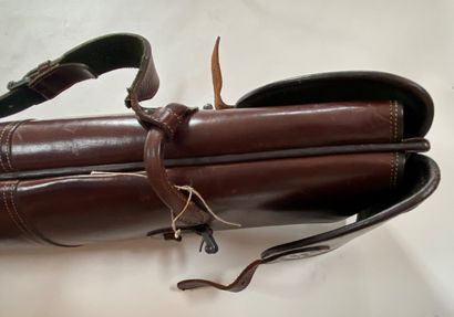 Etui en cuir double pour fusil, fabricant...