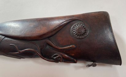 Fusil de chasse à percussion, deux coups...