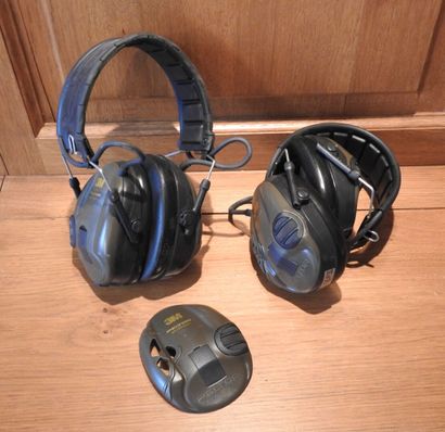 Deux casques anti bruit 3M Peltor Sportt...