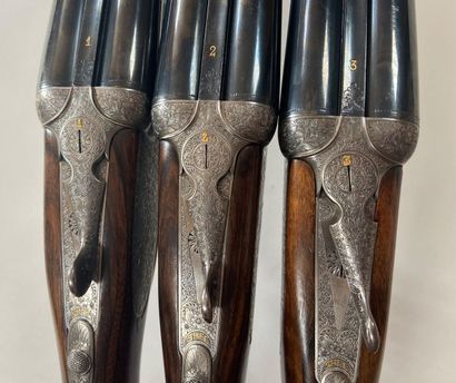 Triplette de fusil à platines Arrieta Elgoibar,...