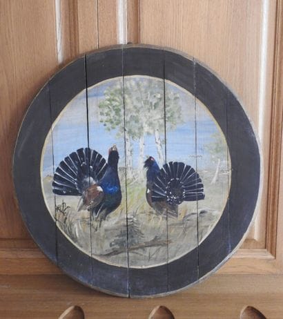Cible de chasse signée SCHÜCH (XXe). Grands...