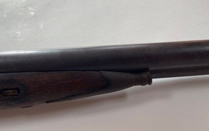 Fusil de chasse à percussion, deux coups...