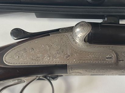 Fusil Drilling à platines, deux coups 16-70,...