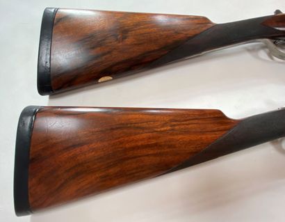 Paire de fusils à platines Callens & Mode,...