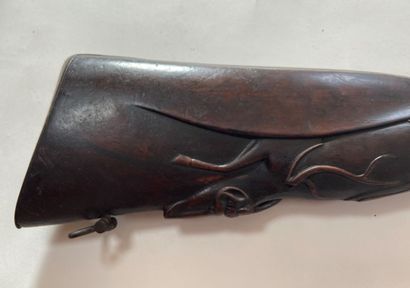 Fusil de chasse à percussion, deux coups...