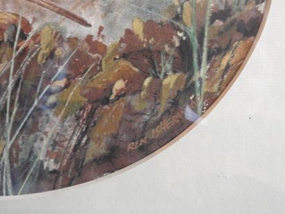 REN ISHERWOOD (XXe).: Série de six aquarelles...
