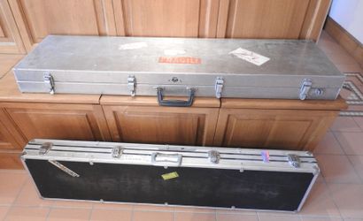 Lot de deux valises pour transport de fusil...