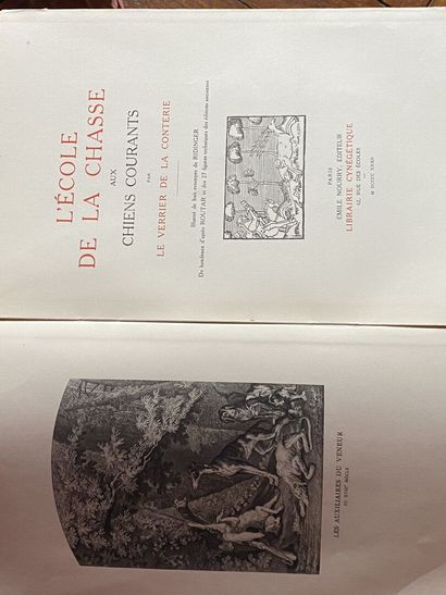 Ensemble de 10 ouvrages sur la chasse dont...