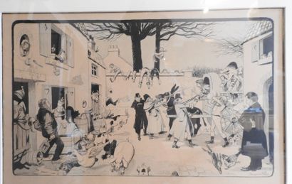 Benjamin RABIER (1864-1939): Le courrier...
