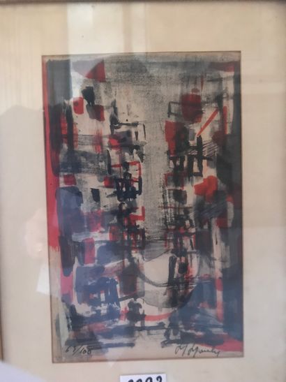 Marcel MOULY (1918-2008).

Composition.

Lithographie...