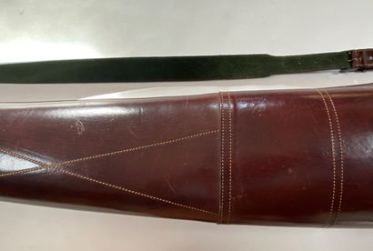 Etui en cuir double pour fusil, fabricant...