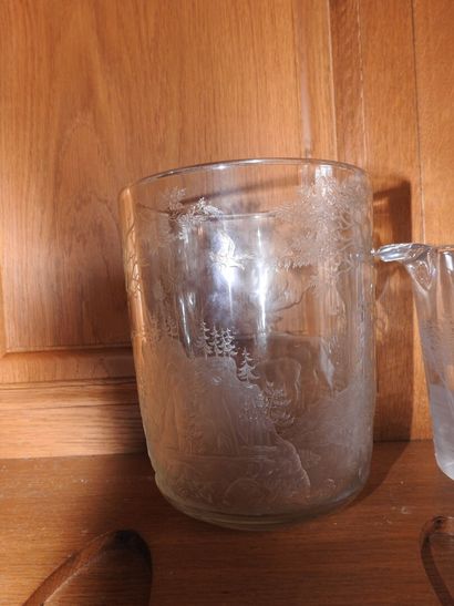 Ensemble comprenant un vase en cristal de...