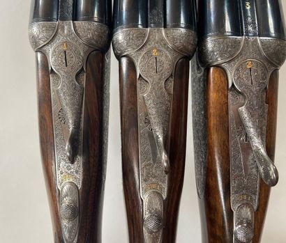Triplette de fusil à platines Arrieta Elgoibar,...