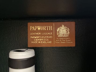 PAPWORTH : Valise de pique nique en cuir...