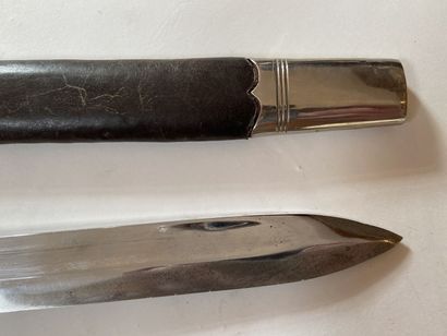Dague de chasse, le manche en andouiller,...
