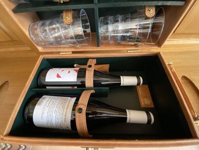 PAPWORTH : Valise de pique nique en cuir...