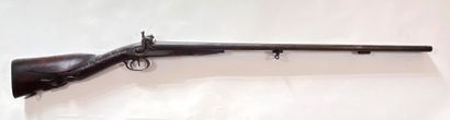 Fusil de chasse à percussion, deux coups...