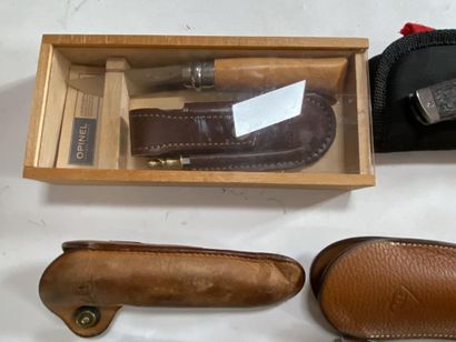 Lot de 18 couteaux de poche et de chasse...