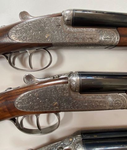 Triplette de fusil à platines Arrieta Elgoibar,...