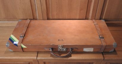 Valise en cuir pour paires de fusils de marque...
