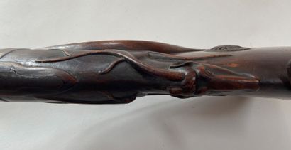 Fusil de chasse à percussion, deux coups...