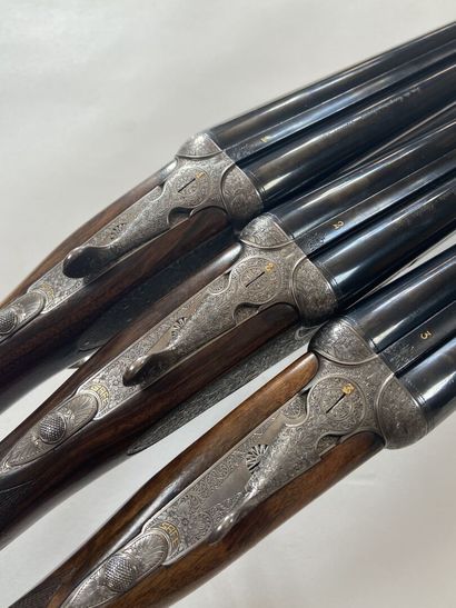 Triplette de fusil à platines Arrieta Elgoibar,...