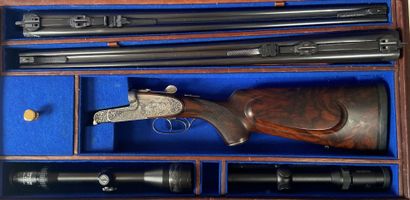Carabine Ludwig Borovnick Ferlach, double...