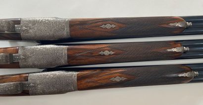 Triplette de fusil à platines Arrieta Elgoibar,...