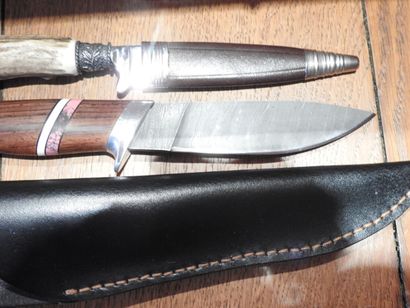 Deux couteaux de chasse dont un type allemand...