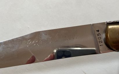 Couteau de chasse pliant réalisé dans un...