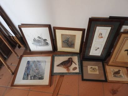 Lot de 13 reproductions et gravures thème...