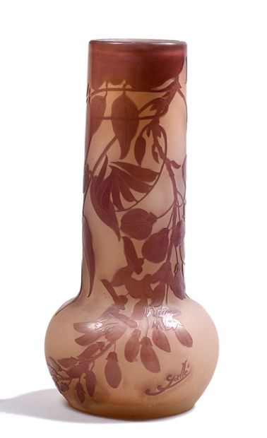Émile GALLÉ (1846-1904).

Vase with globular...