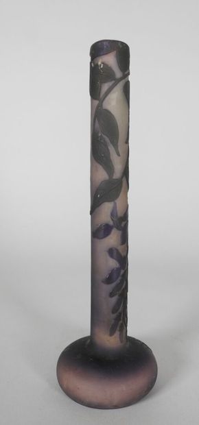 Émile GALLÉ (1846-1904).

Vase soliflore...