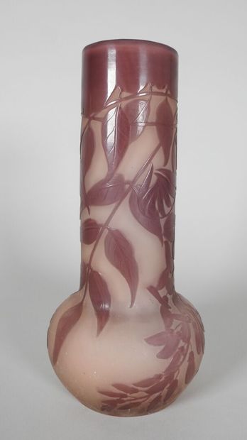 Émile GALLÉ (1846-1904).

Vase with globular...