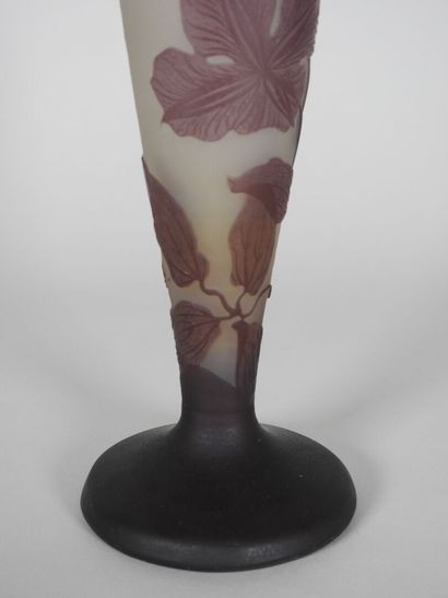 Émile GALLÉ (1846-1904).

Tapered vase on...