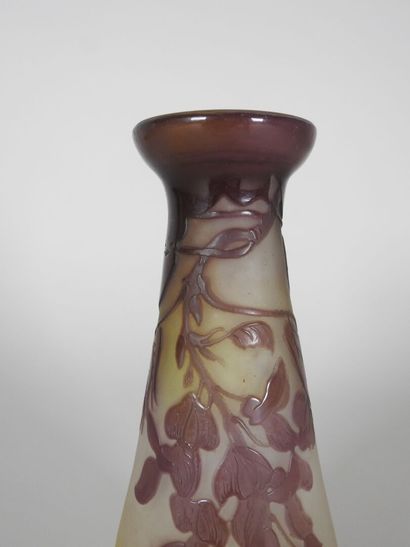 Émile GALLÉ (1846-1904).

Vase soliflore...