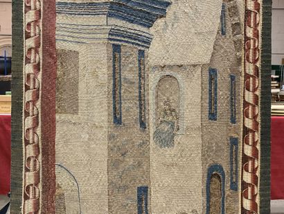 BRUSSELS, 16th century. 

Fragment of a tapestry...