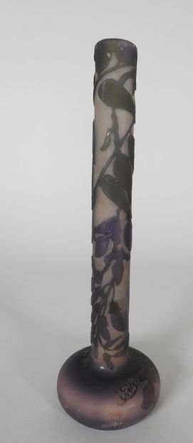 Émile GALLÉ (1846-1904).

Vase soliflore...