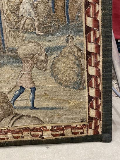 BRUSSELS, 16th century. 

Fragment of a tapestry...