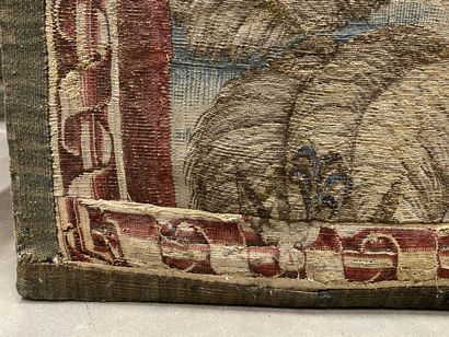 BRUSSELS, 16th century. 

Fragment of a tapestry...