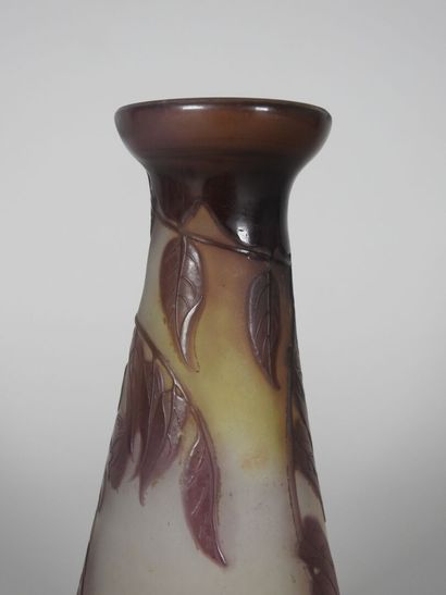 Émile GALLÉ (1846-1904).

Vase soliflore...