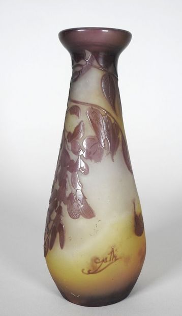 Émile GALLÉ (1846-1904).

Vase soliflore...