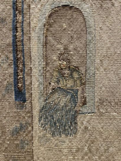 BRUSSELS, 16th century. 

Fragment of a tapestry...