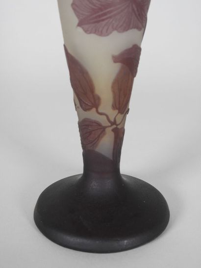 Émile GALLÉ (1846-1904).

Tapered vase on...