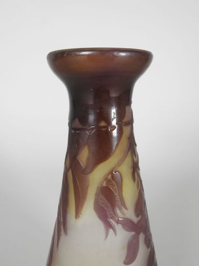 Émile GALLÉ (1846-1904).

Vase soliflore...