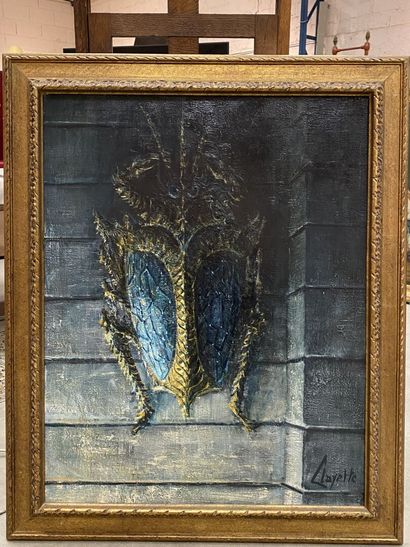Pierre CLAYETTE (1930-2005).

The Armorial.

Oil...