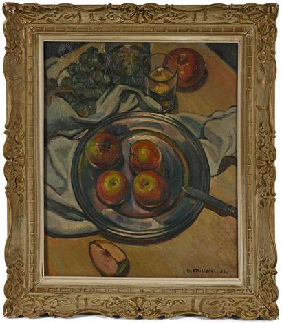 Bernard MILLERET (1883-1957).

Still life...